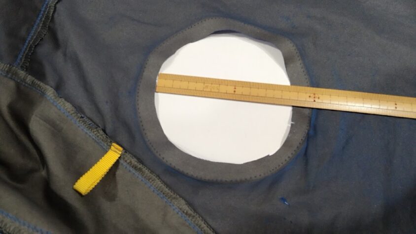 円の内部直径を図る